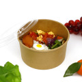 portable take away kraft paper soup bowl food container